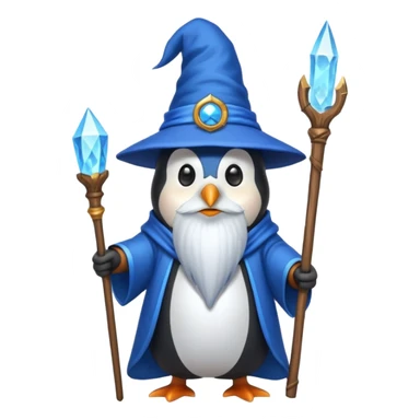 Penguin Wizard sticker