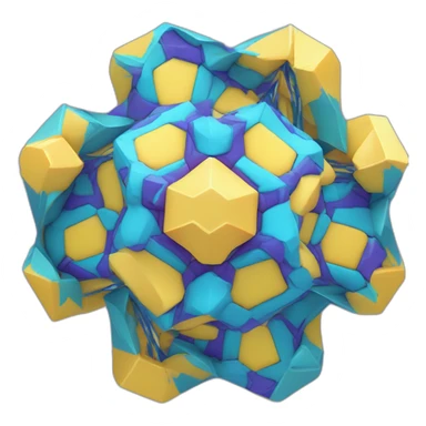 a chiral irregular icosagon (20-sided polygon) with fourfold (90°) rotational symmetry sticker