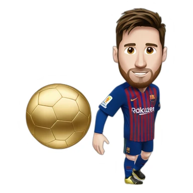 MESSI QUI VOLE le ballon d'or sticker