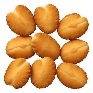 A bunch of chicken nuggets doing six seven sticker