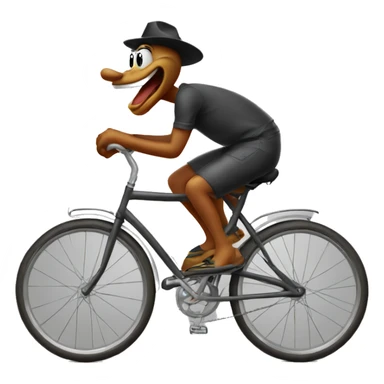 Looney toon on bicycle sticker