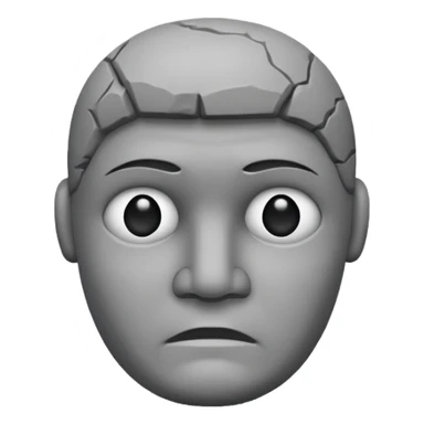Make this emoji in professional vesion 🗿 sticker