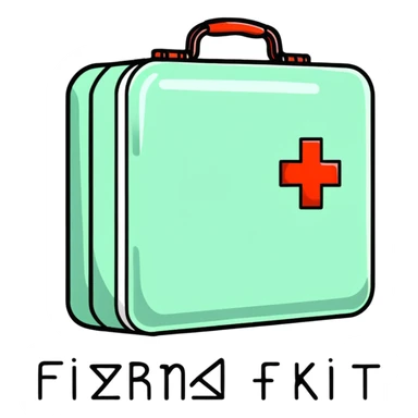 first aid kit sticker