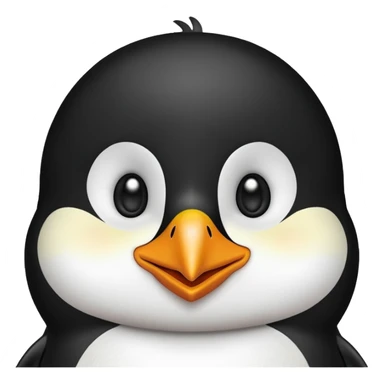 
a Penguin smiling with eyes sticker