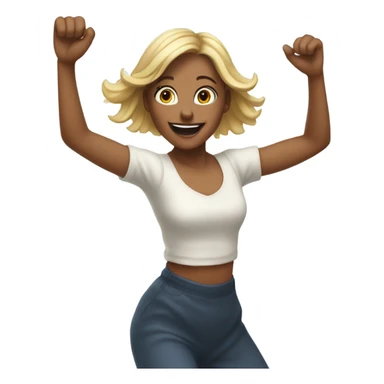 Kirsten dancing  sticker