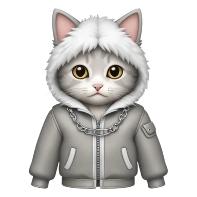 kitten in a straight jacket sticker
