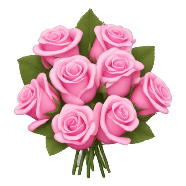 coquette bouquet of pink roses sticker