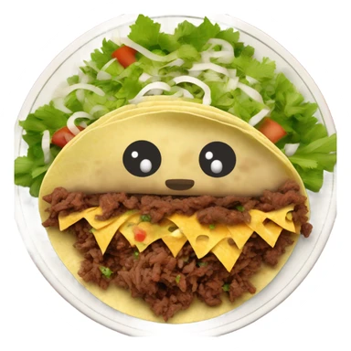 Hairy Mexican food  sticker