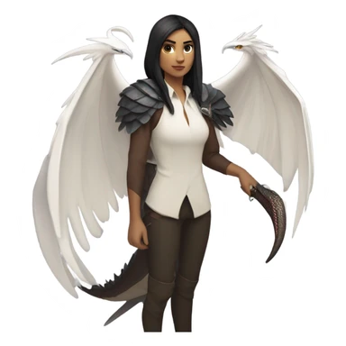 Manon black beak and wyvern  sticker