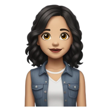 Jenna Ortega en mercredi addams sticker
