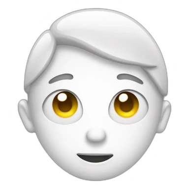 Emoji with white type of liquid over eyes sticker