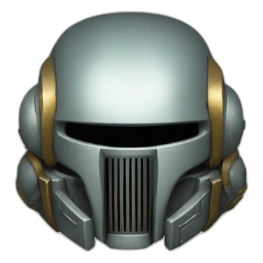 Space Marine full cyber helmet sticker