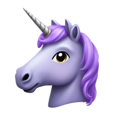 A purple unicorn sticker