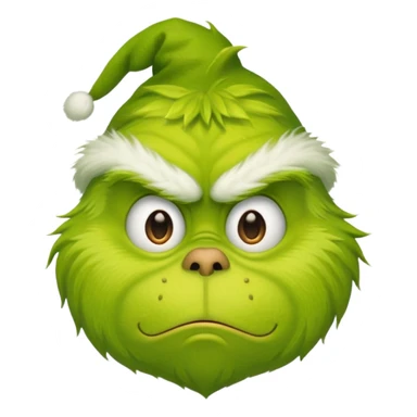 grinch face emoji sticker
