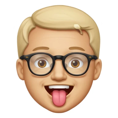 Glasses man🤓👅 sticker