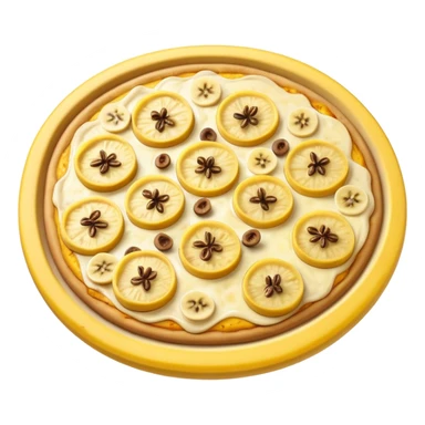 very yellow banana pizza top down sticker