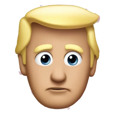 Donald trump with hearts for eyes sticker