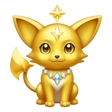 White and Golden Divine Holy Glorious Shiny Sparkly Shinx sticker