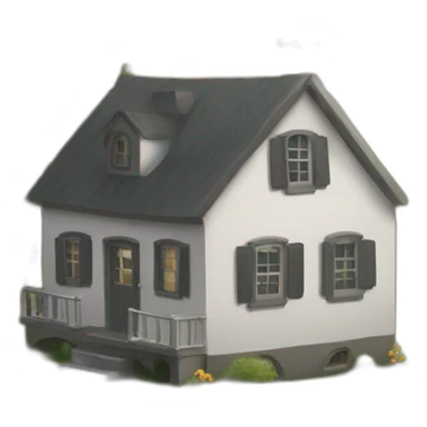 A little house composed with the Letter LMS sticker