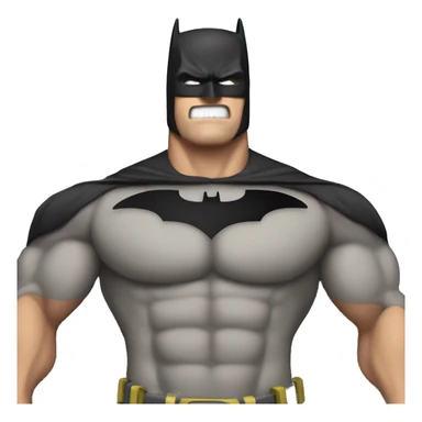 muscle batman sticker