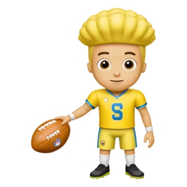 Make a yellow football jersey say Elijah and make there a SpongeBob badge sticker