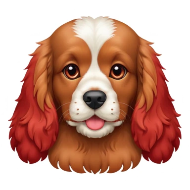 cocker spaniel dog red sticker
