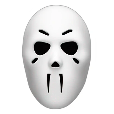 Ghostface mask sticker