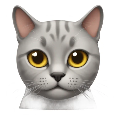 British cat with close eye  sticker