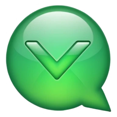 green check mark sticker