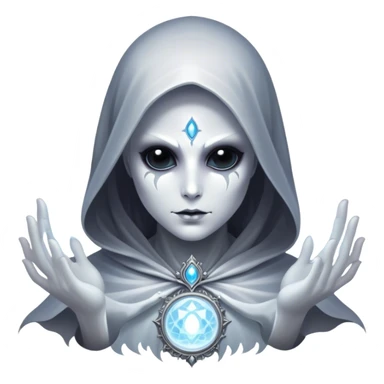 Cinematic and Ultra realistic 32k HD hauntingly beautiful specter with Balanced features, highly detailed, glowing with silver light, high shine, remembrance, a painting of white silver, fanciful, enchanting. The image is so lifelike it could leap off the canvas at any moment sticker