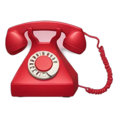 red phone sticker