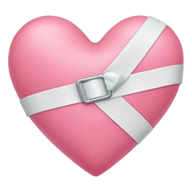 Realiza este emoji: 💗 con una venda al rededor sticker