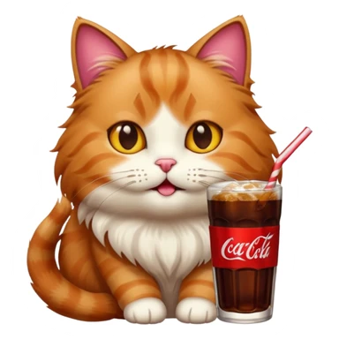 cola-cola cat sticker