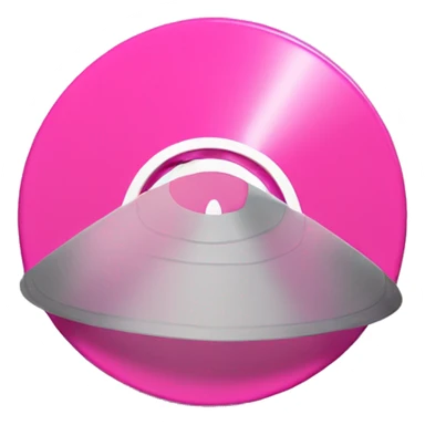 pink vinil disk sticker