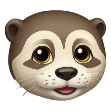 mignonne loutre bouchère sticker