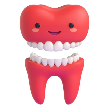 smiling tooth with braces, orthodontics theme, clean and friendly sticker