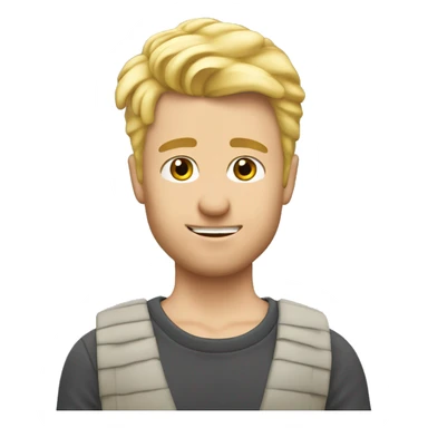 Blonder glücklicher Mann ohne Bart Ende 30  sticker