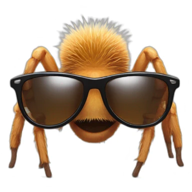 Tarantula wearing sunglasses sticker
