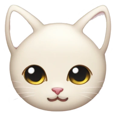 heart cat ear cute kawaii sticker