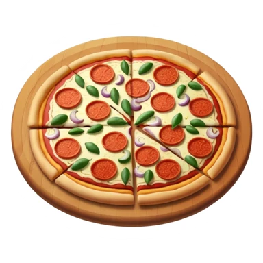 pizza with only ,onions sticker