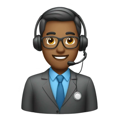 call center agent sticker