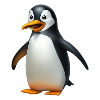 barfing penguin sticker