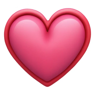 Pink and red heart inside one another  sticker