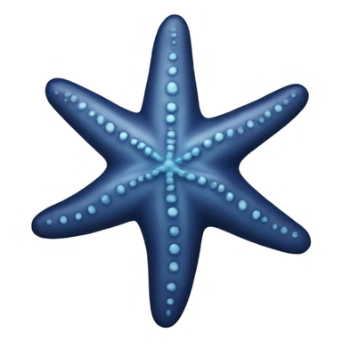 Navy starfish  sticker