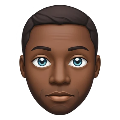 6 ft black man with diamond eyes  sticker