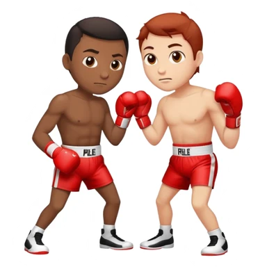 Um garoto fazendo boxe sticker