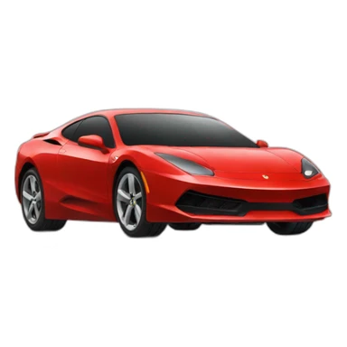 Red sport car sticker