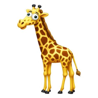 SpongeBob as a giraffe  sticker
