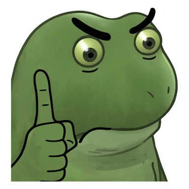 middle finger with eye rolling  sticker