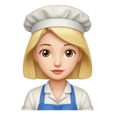 woman with apron sticker